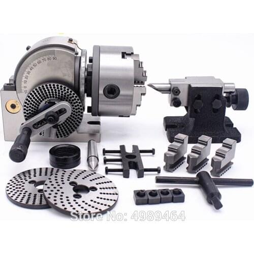 BS-0 precision milling machine indexing Head with 100m 3-jaw chuck CNC milling machine universal dividing head with tail