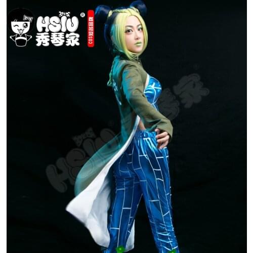 HSIU Anime JOJO Bizarre Adventure Cosplay Cujoh Jolyne cosplay clothing