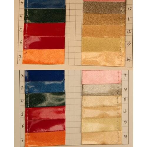 Hot factory wholesale quality litchi mirror surface PU leather Crystal embossed leather for Bags, shoes, belts, home, furniture