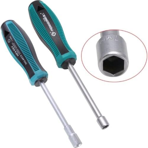 Metal Socket Driver Wrench Screwdriver Hex Nut Key Nutdriver Hand Tool 7mm