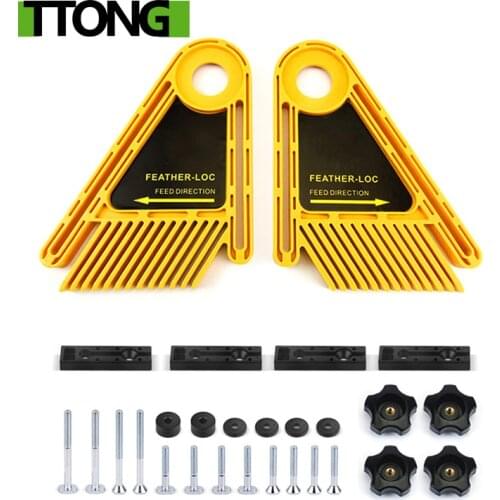 Multi-purpose Feather Loc Board Set Woodworking Engraving Machine Double Featherboards Miter Gauge Slot Woodwork DIY Tools