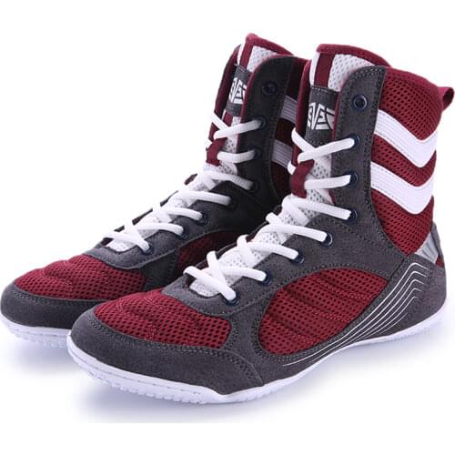 New Mens Wrestling Shoes Light Quality Men Boxing Shoes Light Weight Boxing Sneakers Size 36-46 Wrestling Flighting Sneakers