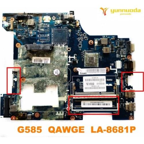 Original for Lenovo G585 laptop motherboard G585 QAWGE LA-8681P tested good free shipping
