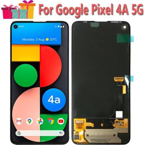 Original Display Replace 6.2" For Google Pixel 4a 5G GD1YQ G025I LCD Display Touch Digitizer Sensor Assembly
