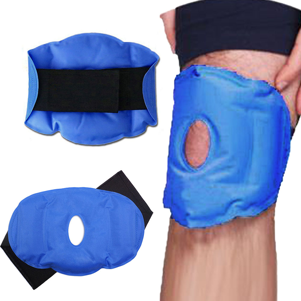 Knee Patch Gel Pack Sports Injuries Ice Surgery Therapy Pain Relief Wrap Breathable Hot And Cold Heat Adjustable Reusable