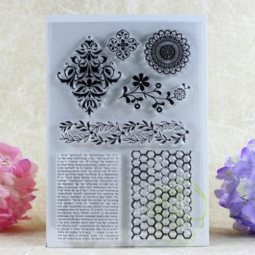 YLCS159 Network Silicone Clear Stamps For Scrapbooking DIY Album Paper Cards Making Decoration Embossing Rubber Stamp 10x15cm