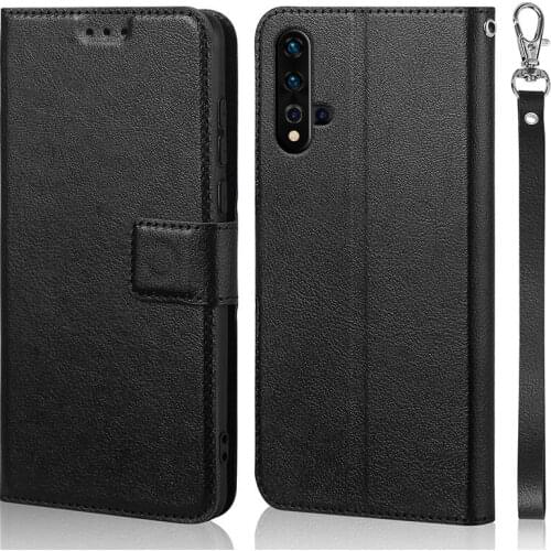 Luxury Flip Case for Huawei Nova 5 / Nova5 Pro Cover Original Book Design Leather Phone Coque Wallet Capa Stand With Strap Card