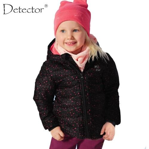Detector Girls Sports Coat Childrens Autumn Winter Clothes Kids Waterproof Windproof Jacket Girls Warm Outdoor Coat