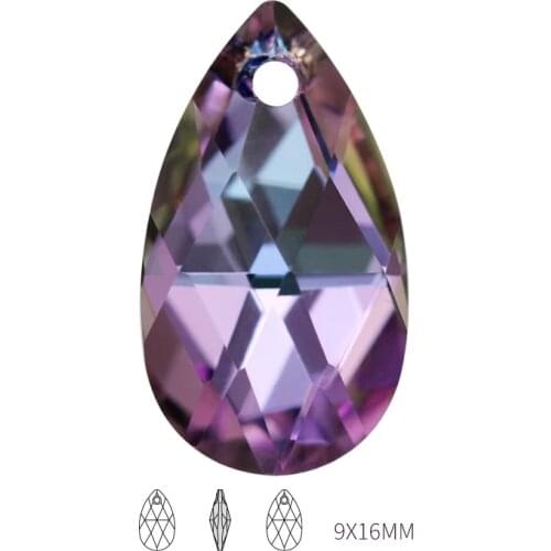 XiChuan K9 Glass One Hole Pendant Rhinestones Clear Water Drop Stones Teardrop Loose Strass DIY Jewelry Making Custom Clothes