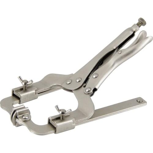9-14 inch Heavy Duty Telescopic Slide Locking Pliers Adjustable Locking Welding C-Clamp With Swivel Pads