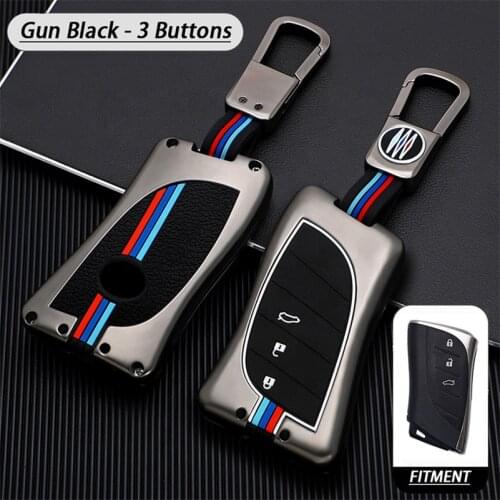 Luminous Zinc Alloy Car Key Case Full Cover For Lexus UX200 UX250h ES200 ES300h ES350 US200 US260h 2018 2019 Shell Accessories