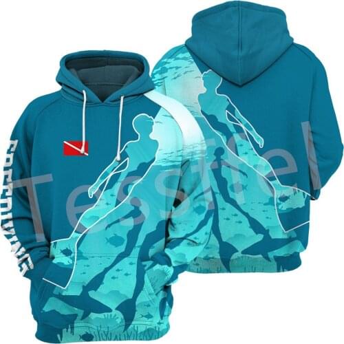 Tessffel Sports Art Ocean Scuba Diving Suit Cosplay NewFashion Tracksuit 3DPrint Men/Women Sweatshirts Pullover Funny Hoodies A1