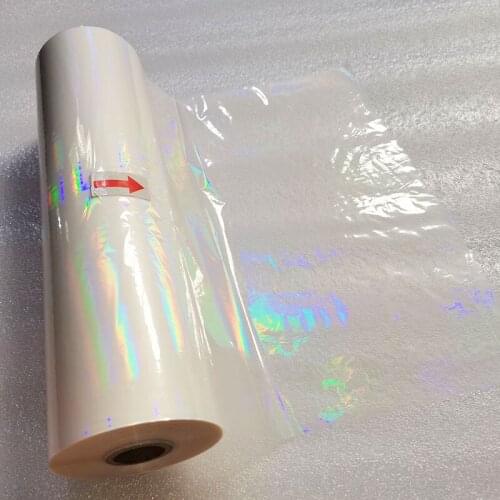 Scratch-Resistant Transparent rainbow Laminating Bopp Film 12.5"X656' (0.32x200M) Hot Thermal Laminating Film Glue-based