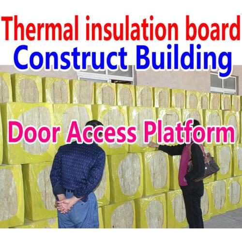 High End Thermal insulation board Construction building materials use anti-fire, waterproof and weatherproof rock wool board