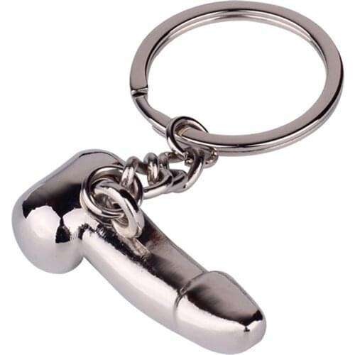 1 Piece Play Joke Key Chain for Lovers Metal Spoof Keyring Individual Keychain Woman Gifts Car Key Ring Holder