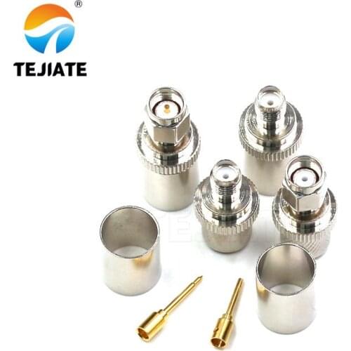 2PCS SMA RF Connector SMA-J/K-7SMA Male/Female Head Crimped-type RG8 50-7 Wire Match