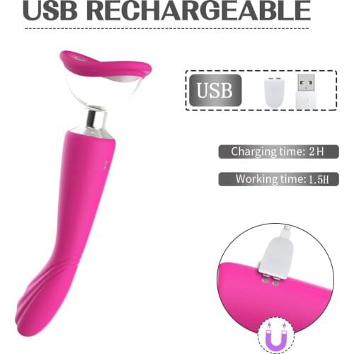 7 Frequency Breast Nipple Sucker Vibrators Waterproof Female Masturbators Silicone Clitoris anal Stimulator Adult woman Sex Toys