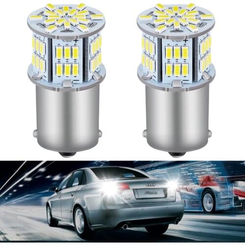 2pcs White LED Bulb Canbus No Error 1156 ba15s P21W for Skoda Superb Octavia 2 FL 2010 2011 2012 2013 Reverse Brake Light