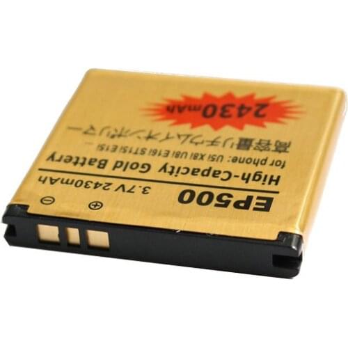 Ciszean 5pcs/lot 2430mAh EP500 Gold Replacement Battery For Vivaz Pro W8 WT18i ST15i E15i SK17i E16i Mini X8 X8i X7 U5i