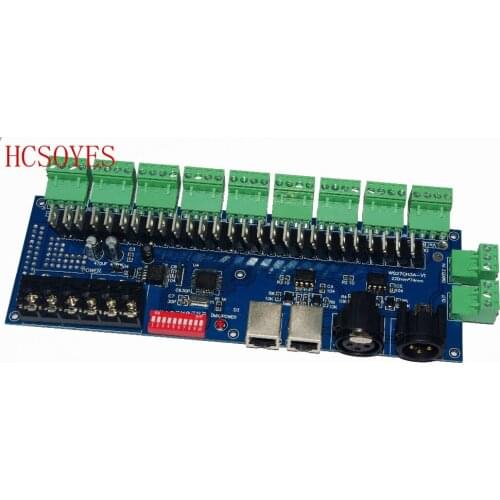 DC12V-24V 27CH 27channels led RGB controller,LED DMX512 decoder with XRL 3P RJ45 for led strip light led lamp