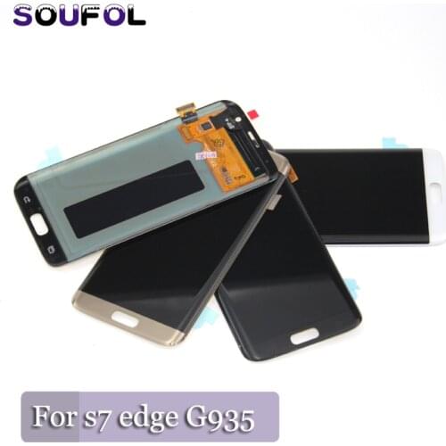 SUPER AMOLED Display for SAMSUNG Galaxy s7 edge G935 G935F SM-G935F LCD Digitizer Assembly