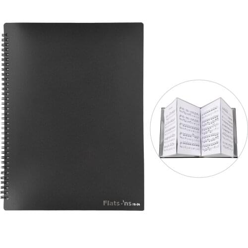 Flatsons FB-04 A4 Size Music Score Holder Paper Sheet Document Organizer Music Paper Folder 40 Pockets for Guitar Violin Piano