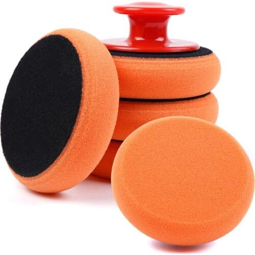 Car Wash Wax Polish Pad Polishing Pad Sponge Car Cleaning Cloth Microfiber Applicator For Auto Polisher Waxing Sponge