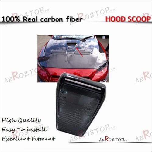 CARBON FIBER CF CS STYLE HOOD CENTER SCOOP FOR 08-16 EVO 10
