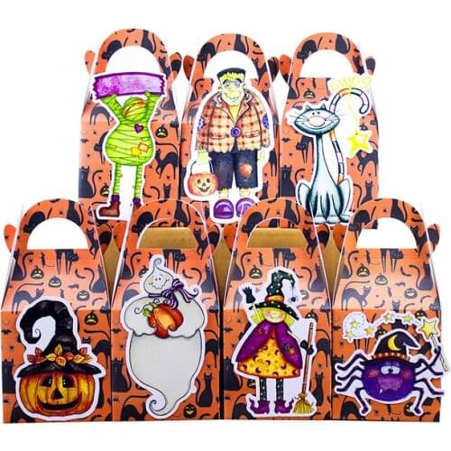Halloween Favor Box Candy Box Gift Box Cupcake Box Kids Birthday Party Supplies Decoration Event Party Supplies