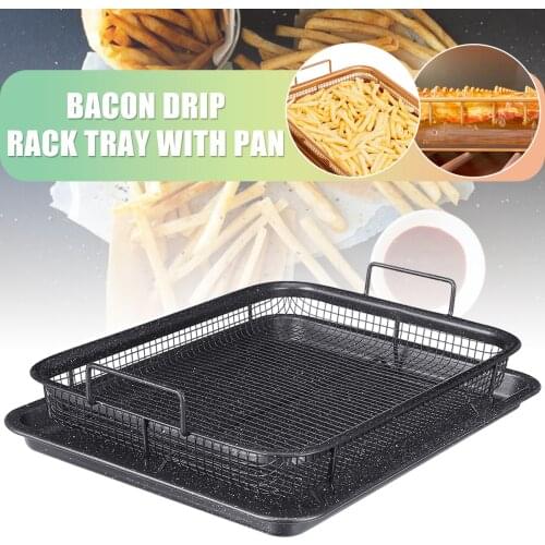 Copper Baking Tray Oil Frying Baking Pan Non-stick Chips Basket Baking Dish Grill Mesh Kitchen Tools