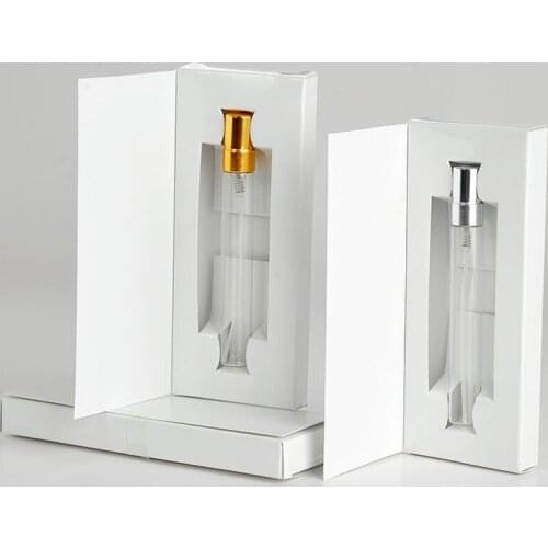 Wholesale hot sale 10ML Empty Glass Perfume Bottle With Atomizer And Customizable Paper Boxes LX8941