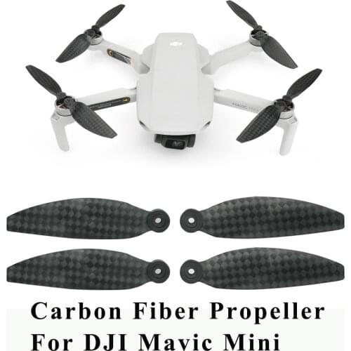 For Mavic Mini Carbon Fiber Propellers Hard and Durable Lightweight Propellers 4726F Foldable Low Noise Props Blades Accessories