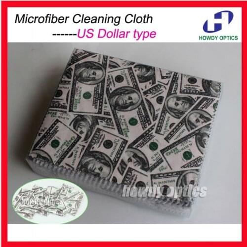 HM-10) Free Shipping17x15cm Microfiber eyeglasses sunglass glasses cleaning cloth US dollar design