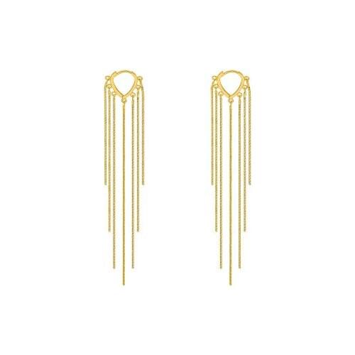 2020 fashion new French geometric long Tassel Earrings Korean elegant high quality Earrings