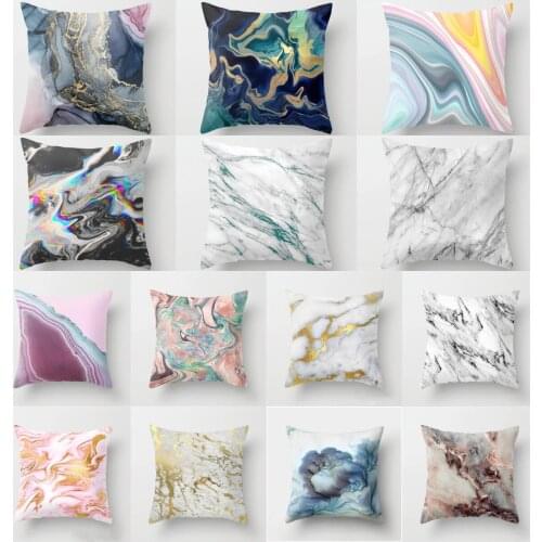 Modern Marble Stone Cushion Cover Nordic Fashion Pillow Covers Decorative Pillow Case For Home Decoration 45X45CM Throw Pillows