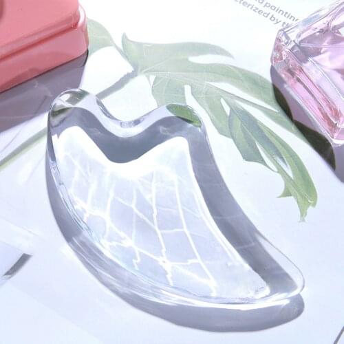 Gua sha Scraper Board Acrylic Face Massager Facial Guasha Meridian Muscle Relaxation Skin Lifting Face Thin Gouache Scraper