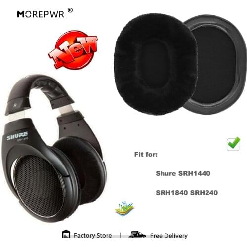 Replacement Ear Pads for Shure SRH1440 SRH1840 SRH240 Headset Parts Leather Cushion Velvet Earmuff Earphone Sleeve Cover