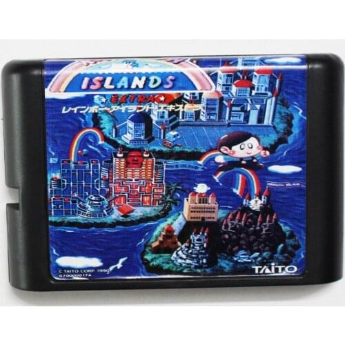 Rainbow Island 16 bit MD Game Card For Sega Mega Drive For Genesis