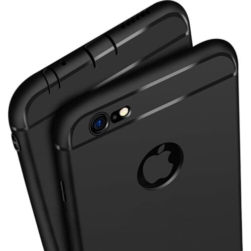 Ultra Slim Silicone Case for iphone 7 6 6s 8 X Cover Coque Candy Colors Soft TPU Matte Phone Case for iphone7 8 plus XS MAX XR