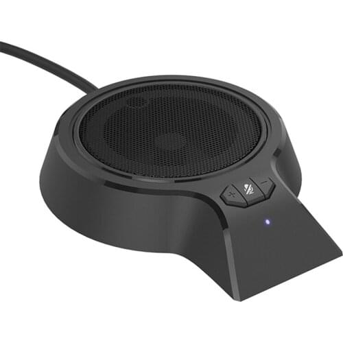 USB Conference Microphone, 360° Omnidirectional PC Microphones with Mute, Plug & Play for Video Meeting,Gaming,Chatting
