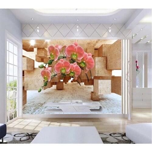 Wellyu Custom Wallpaper papier peint 3d magnolia violet extended space background wall wall papers home decor papel tapiz