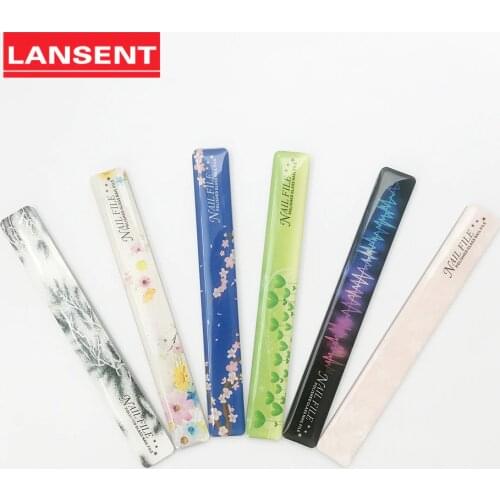 100pcs Nano Crystal Glass Nail Files Buffer Polishing Durable Glass Nail Files Nail Art Manicure Decoration Pro Tool 11cm Length