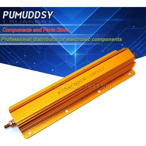 300W Aluminum Power Metal Shell Case Wirewound Resistor 0.1R ~ 100R 0.1 0.5 1 2 2.5 3 4 5 6 8 10 20 50 100 ohm