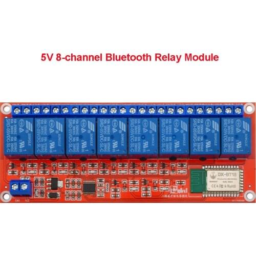 5V 12V Bluetooth Relay Module Bluetooth Remote Relay Output 8 Channel Relay Module for Arduino