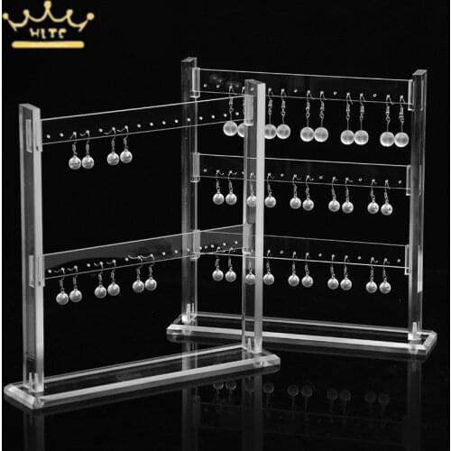 Acrylic Earring Display Stand Showing Holder Earrings Holder Storage Organizer Transparent Jewelry Display Holder