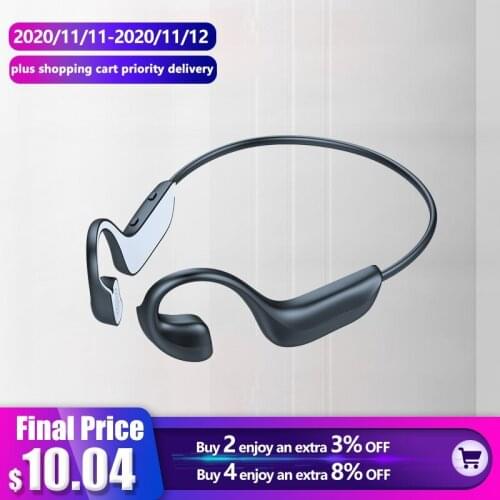 Headphone TWS New Bone Conduction Wireless Bluetooth Headset IPX6 Waterproof Hands-Free Outdoor Sports Headphone With Microphone