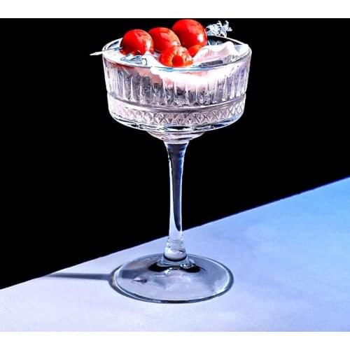 260ml Elysia Champagne Cups Goblet Cocktail Glasses Martini Glass Home Bar Wine Glass Night Club Party Wedding Goblet Drinkware