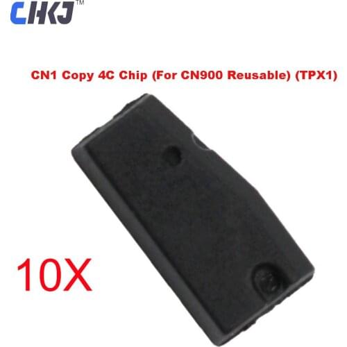 CHKJ 10PCS/LOT CN1 Copy 4C Chip Auto Car Key Transponder Clone Chip TPX1 For CN900 ND900 (Reusable) JMA Zed-bull Key Programmer