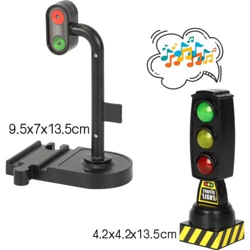 Simulation traffic light toy traffic signal light model road sign kindergarten children small train track accessories car toy