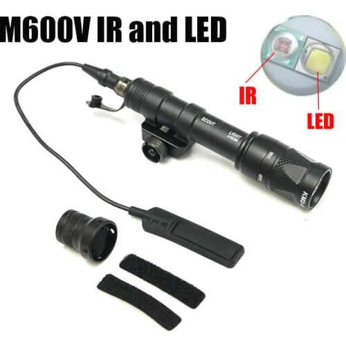 M600V IR Scout Light LED White Light Infrared Output with Pressure Switch Flashlight Picatinny Weapon Tactical Light For Hunting